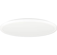 Ploché okrúhle stropné LED svietidlo v bielej farbe.