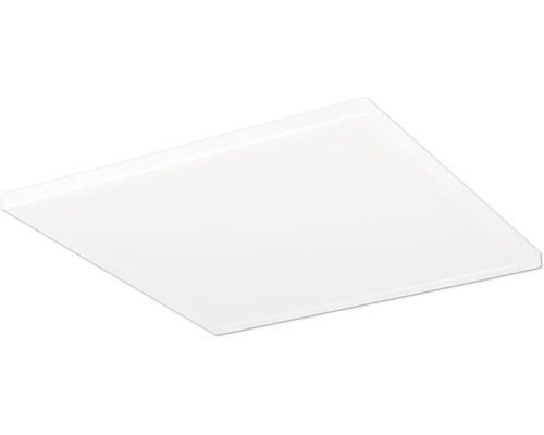 Štvorcový LED panel, ultra plochý, biely, stropné svietidlo do interiéru.