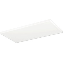Obdĺžnikový, plochý LED panel v bielej farbe na montáž na strop.