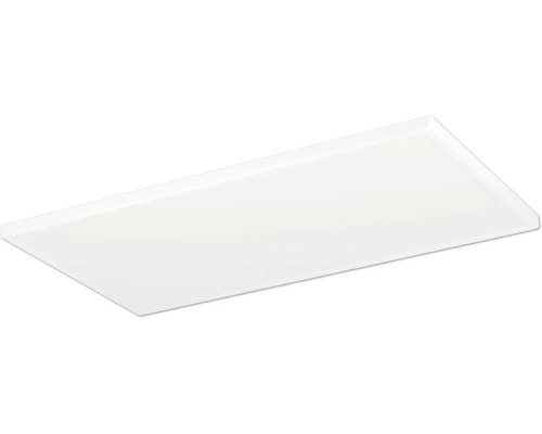 Obdĺžnikový, plochý LED panel v bielej farbe na montáž na strop.