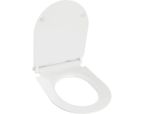 WC sedadlo s vekom, oválny tvar, biele.