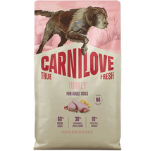 Krmivo Carnilove True Fresh s morčacím mäsom pre dospelých psov, bez obilnín, bez zemiakov, 60 percent čerstvého morčacieho mäsa.
