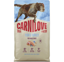 Carnilove True Fresh granule pre dospelých psov s rybou a morkou, bez obilnín a zemiakov, 60 percent čerstvého mäsa.