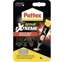 Pattex Repair Extreme lepidlo gél, 8 gramov, pružné, vodeodolné, odolné teplotám od mínus 40 do plus 120 stupňov Celzia.