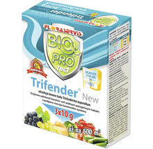 Floraservis Trifender New Bio Protect s Trichoderma asperellum, 3 krát 10 gramov na 600 metrov štvorcových, skladujte v chlade do 8 stupňov Celzia.