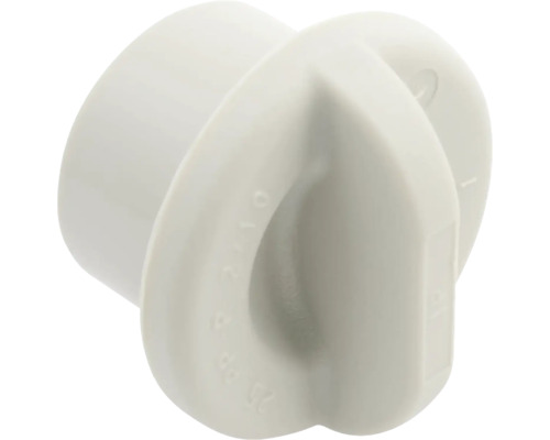 HT hrdlová zátka zo sivého plastu pre odpadové potrubie.