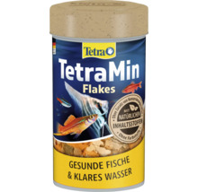 Hlavné krmivo pre okrasné ryby TetraMin Flakes vo forme vločiek, s prírodnými zložkami, bez konzervantov a farbív.