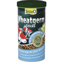 Krmivo Tetra Pond Wheatgerm Sticks pre ryby v jazierku pre chladné obdobie pri teplote vody pod 10 stupňov s prírodnými zložkami.