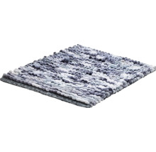 Kúpeľňová predložka s okruhliakovou štruktúrou, mäkké nopky, sivá a biela