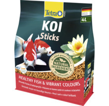 Krmivo Tetra Pond Koi Sticks pre ryby, 4 litre, vyrobené v Nemecku, prírodné zloženie, bez konzervantov a farbív.
