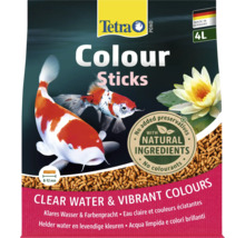 Tetra Pond Colour Sticks, krmivo pre jazierkové ryby pre intenzívne farby a čistú vodu, 4 litre, 8 až 12 milimetrov, bez konzervačných látok, Tetra Logo.