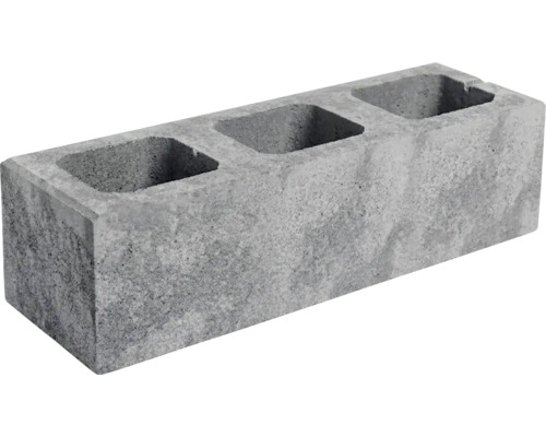 Betónová dutinová tvárnica s tromi komorami.