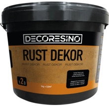 DECORESINO Rust Dekor, 1 kilogram vedro na vnútorné steny so vzhľadom skutočnej hrdze.