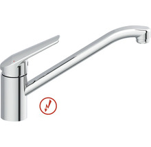 Nízkotlaková drezová páková batéria s dlhým otočným ramenom v chróme