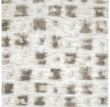 Abstraktný vzor tapety alebo textilu so sivo-bielym pixelovým dizajnom v štýle ikat.