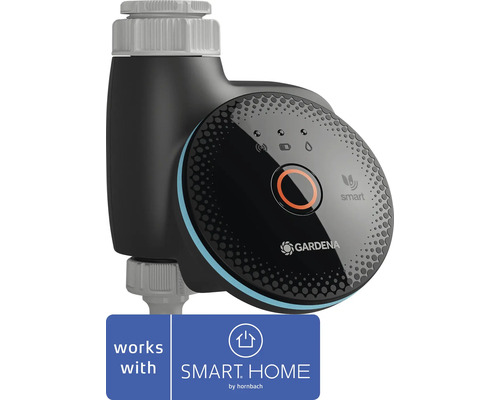 Zavlažovací počítač Gardena smart Water Control na zavlažovanie záhrady, Logo Gardena, kompatibilný so Smart Home by Hornbach.