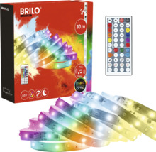 Brilo LED pásik 10 metrov s diaľkovým ovládaním, hudobným senzorom a technológiou RGBIC.