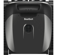Bazénový vysávač Beatbot, pohľad zhora s pásovým pohonom a držadlom.