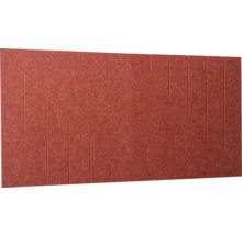 Akustický panel z plsti s geometrickým vzorom línií.