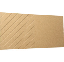 MDF panel s diagonálnymi drážkami vo vzhľade chevron pre dekoratívny obklad stien.