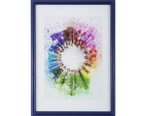 Zarámovaný obraz s motívom farebných ceruziek