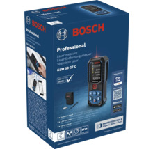 Laserový diaľkomer Bosch Professional GLM 50-27 C v balení s Bluetooth, dosahom 50 Meter, vrátane ochranného puzdra a príslušenstva.