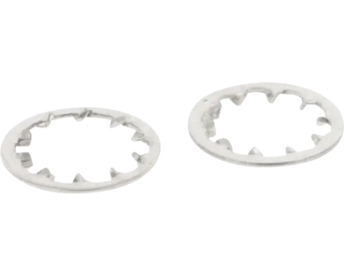 Vejárové podložky s vnútorným ozubením z kovu.