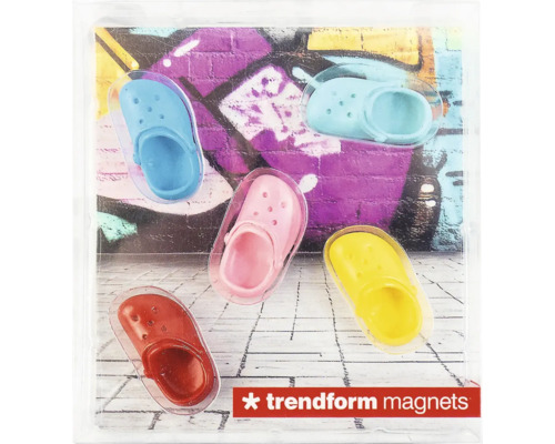 Magnety Trendform v tvare šľapiek, sada 5 kusov.