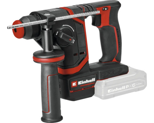 Aku vŕtacie kladivo Einhell Professional s prídavnou rukoväťou a hĺbkovým dorazom.