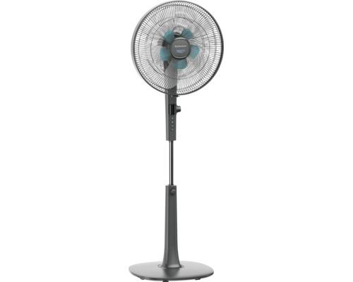 Stojanový ventilátor Rohnson Silent Breezer s piatimi lopatkami, digitálnym displejom a okrúhlou základňou.