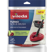 Vileda Logo. Trojuholníková drhnúca kefa Turbo, nástavec pre rotačný mop na čistenie odolných nečistôt, ideálna na škáry.