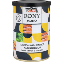 Falco Rony Mono konzerva pre psov losos s mrkvou a brokolicou