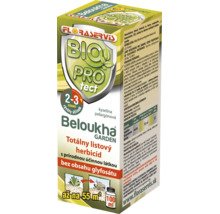 Totálny listový herbicid Floraservis Beloukha Garden, 100 mililitrov, s prírodnou účinnou látkou kyselinou pelargónovou, bez obsahu glyfosátu.