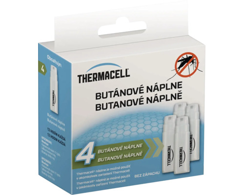Thermacell butánové náplne balenie 4 kusy pre odpudzovače komárov.