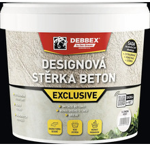 Dizajnová stierka DEBBEX Beton Exclusive plastové vedro, pre dekoratívne povrchy s imitáciou betónu.