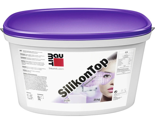 Silikónová omietka Baumit SilikonTop v 25 kilogramovom balení.