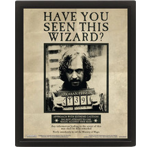 Plagát Harry Potter Sirius Black Have You Seen This Wizard v čiernom ráme