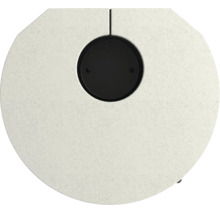 Okrúhla podlahová doska pre krbové kachle v dekore kameňa s kruhovým výrezom.