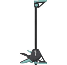 Jednoručná zvierka wolfcraft PRO s vodiacou lištou a upínacím mechanizmom.