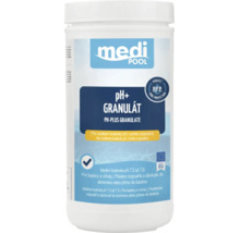 medi pool pH plus granulát, rýchlo rozpustný, na zvýšenie hodnoty pH v bazénoch a vírivkách, vyrobené v Európskej únii