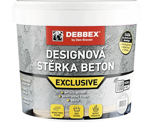 Debbex Designová stierka betón by Den Braven vo vedre pre imitáciu betónu.