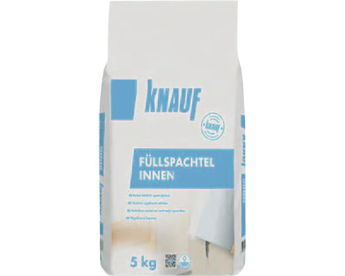 Knauf Füllspachtel Innen, 5 kilogramové balenie, sadrový tmel na steny a stropy v interiéri.