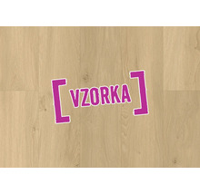 Vzorka podlahy v dekore dreva s prírodnou textúrou a uzlami.