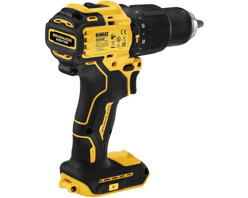 Akumulátorový príklepový vŕtací skrutkovač DeWALT DCD709 s bezuhlíkovým motorom, 18 Voltov.