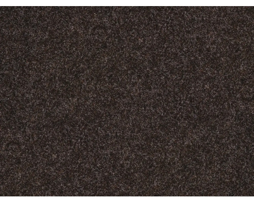 Detailný záber na tmavý kobercový povrch z vpichovanej plsti s hrubou vláknitou štruktúrou.