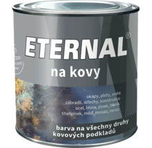 Plechovka Eternal na kovy, farba na všetky druhy kovových podkladov ako oceľ, hliník a zinok.