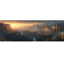 Obraz na plátne Výhľad do údolia 50x150 cm