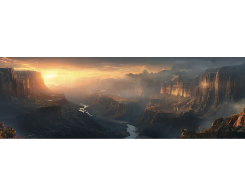 Obraz na plátne Výhľad do údolia 50x150 cm