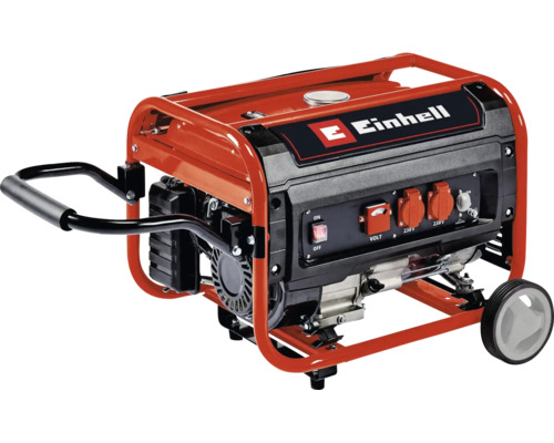 Elektrocentrála Einhell s Einhell Logo, kolieskami, rukoväťou a dvomi 230 voltovými zásuvkami. Elektrocentrála Einhell s Einhell Logo, kolieskami, rukoväťou a dvomi 230 voltovými zásuvkami.