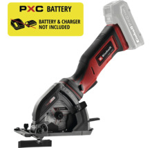 Einhell aku mini ručná kotúčová píla Power X-Change, kompaktný prístroj s ergonomickou rukoväťou, bez akumulátora a nabíjačky.